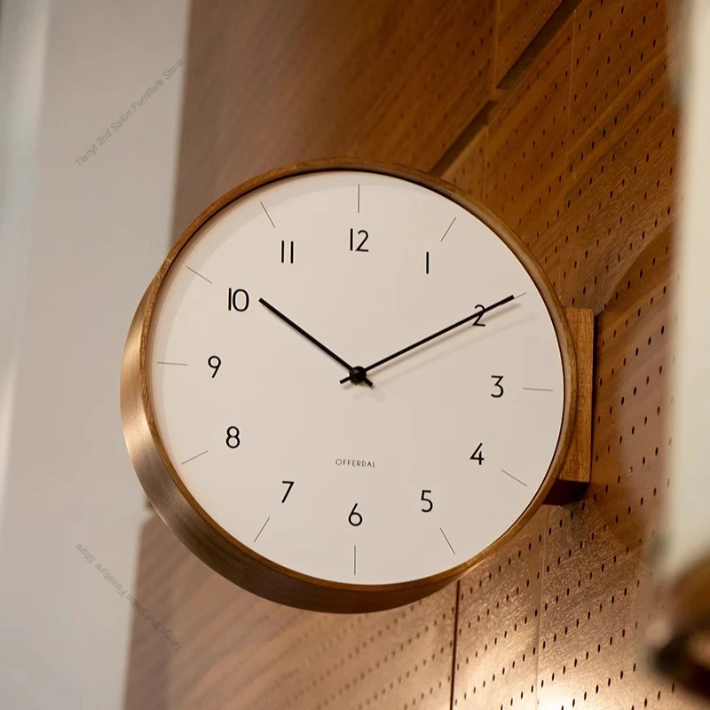 Japanese Luxury Lifestyle - Orologio da Parete in Legno Massello