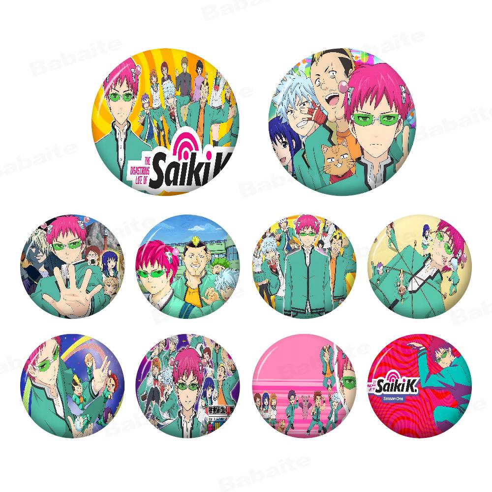 Japanese Lifestyle Anime - Spille/Ciondoli Rotondi Creativi con Foto Anime