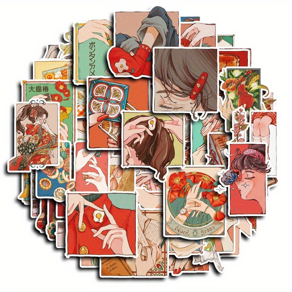 50 Pezzi Adesivi in Stile Vint - Japanese Lifestyle Anime recensione e prezzo